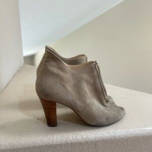 Paul‎ Green'Selena' Tan Neutral Peep Toe Boot Booties Shoes Sand -Size 6.5